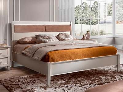 Akcija! Gulta Giotto Donatelo Padded  crema 180x200 ar apgaismojumu